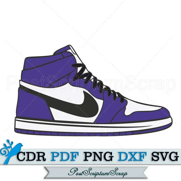 Air Jordan SVG clipart vector PostScriptum Scrap