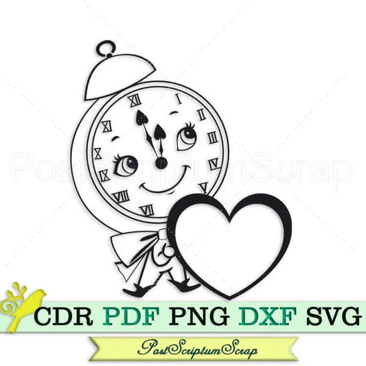 Alarm Clock svg vintage PostScriptum Scrap