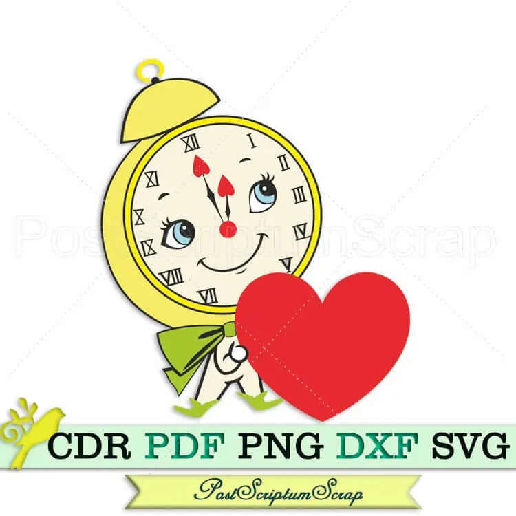 Alarm Clock svg vintage PostScriptum Scrap