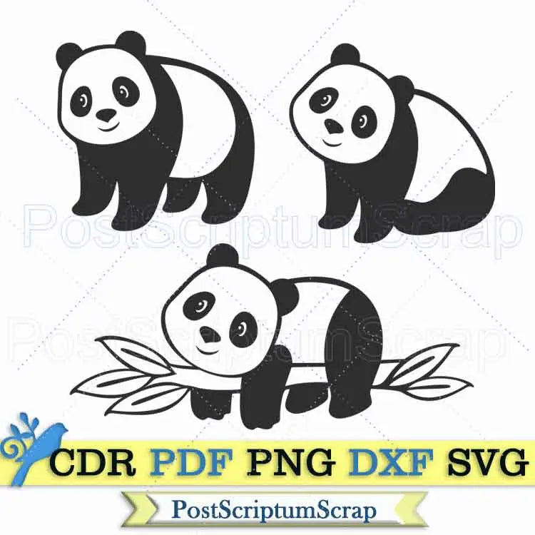 panda face clip art