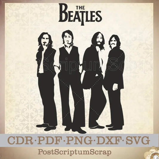 Beatles svg Lennon print rock and roll vector PostScriptum Scrap