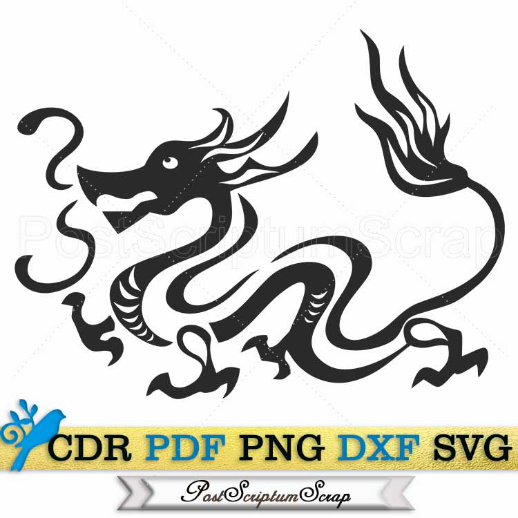 Chinese Dragon svg clipart mystical