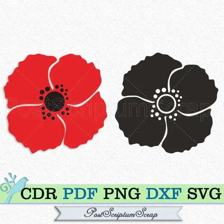 Poppy Svg Png Flower Silhouette