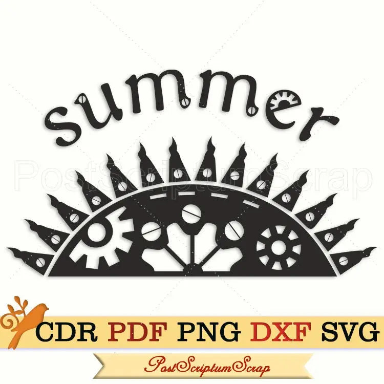 Steampunk Sun svg PostScriptum Scrap