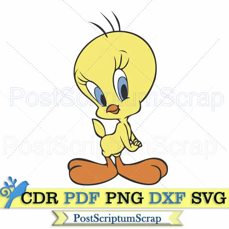 Tweety bird svg chicken cartoon clipart png PostScriptum Scrap