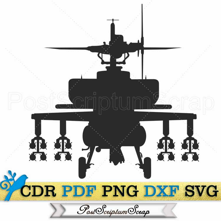 Helicopter svg AH-64Apache airplane army veteran