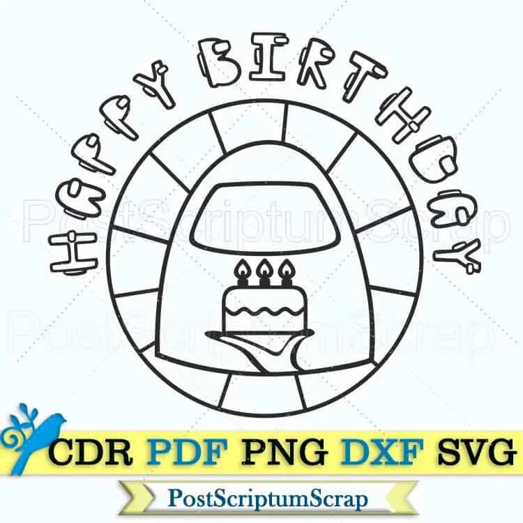 Among Us svg birthday clipart png PostScriptum Scrap