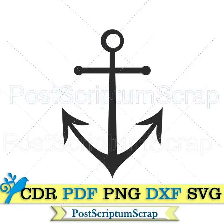 Anchor svg boat clipart travel sea life PostScriptum Scrap