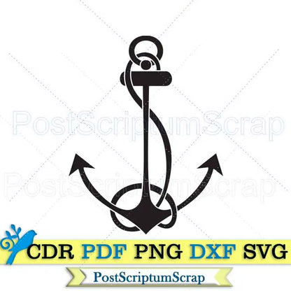 Anchor svg boat clipart travel sea life PostScriptum Scrap