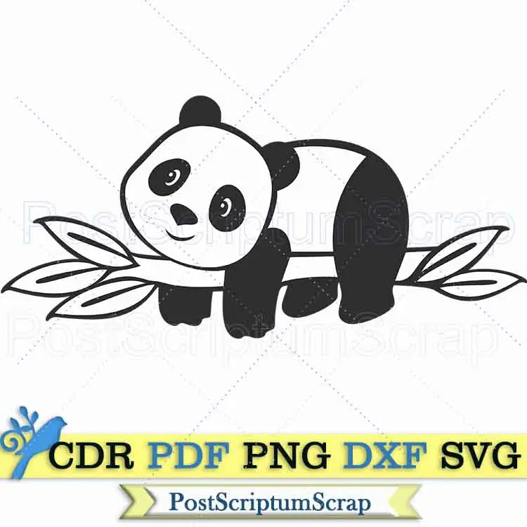 Baby panda svg face clipart png bear cute baby animal party PostScriptum Scrap