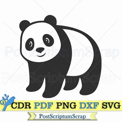 Baby panda svg face clipart png bear cute baby animal party PostScriptum Scrap