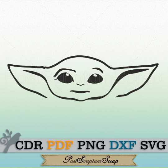 Baby yoda svg mandalorian star wars clipart PostScriptum Scrap