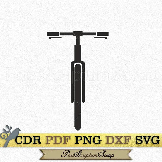 Bike svg clipart bicycle dirt silhouette dxf vector art print PostScriptum Scrap