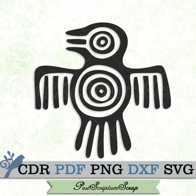 Birds svg native american vector tribal clipart indian silhouette PostScriptum Scrap