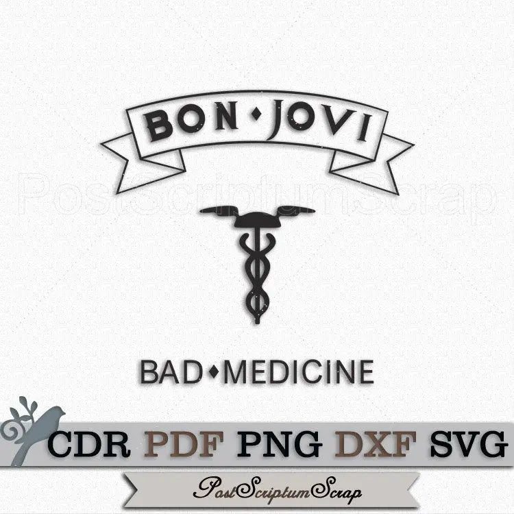 Bon Jovi svg tshirt music usa classic rock and roll 90s PostScriptum Scrap