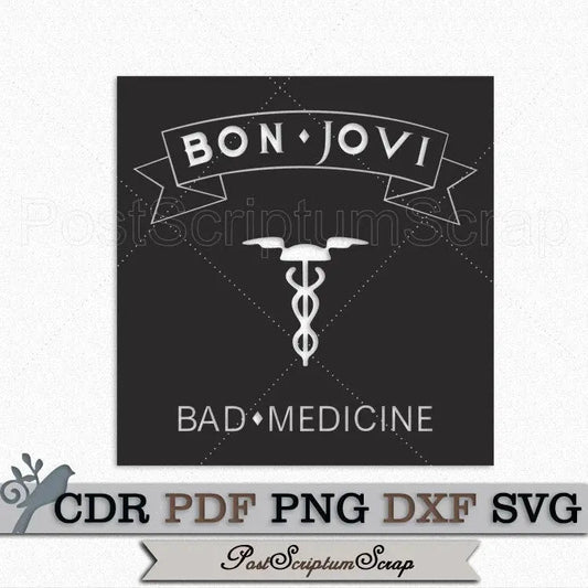 Bon Jovi svg tshirt music usa classic rock and roll 90s PostScriptum Scrap