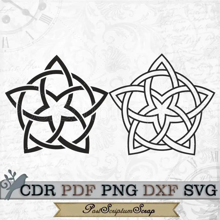 Celtic Star svg Scotland clipart knot PostScriptum Scrap