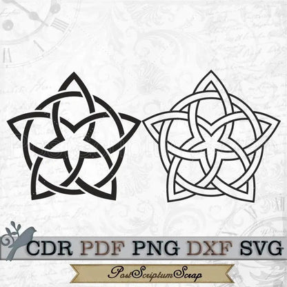 Celtic Star svg Scotland clipart knot PostScriptum Scrap