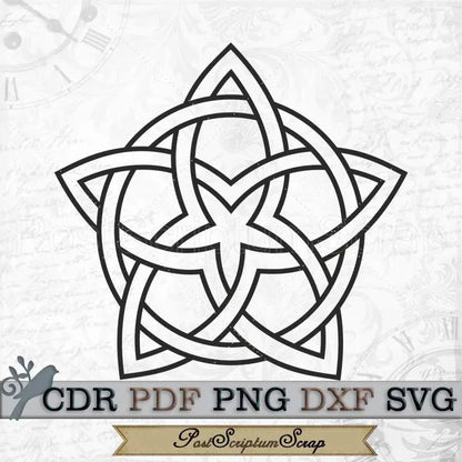 Celtic Star svg Scotland clipart knot PostScriptum Scrap