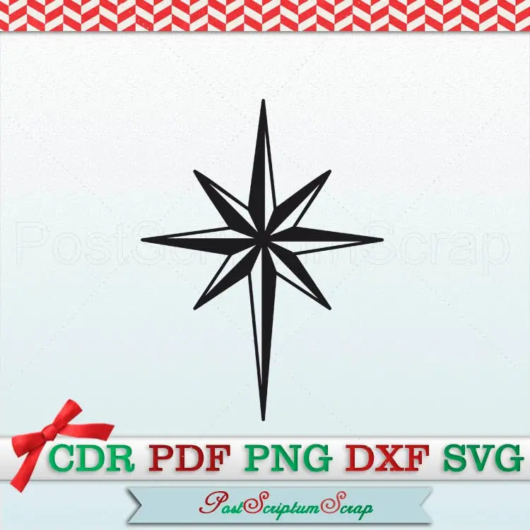 Christmas Star svg winter cricut file clipart silhouette vector PostScriptum Scrap