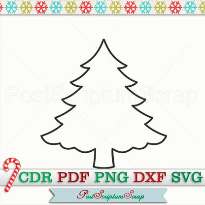 Christmas trees svg clipart cut xmas png PostScriptum Scrap