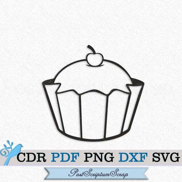 Cupcake svg clipart baking graphic cute cake birthday vector png pattern cooking PostScriptum Scrap