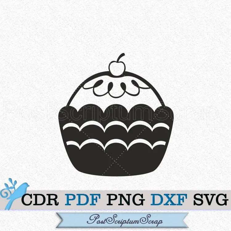 Cupcake svg clipart baking graphic cute cake birthday vector png pattern cooking PostScriptum Scrap