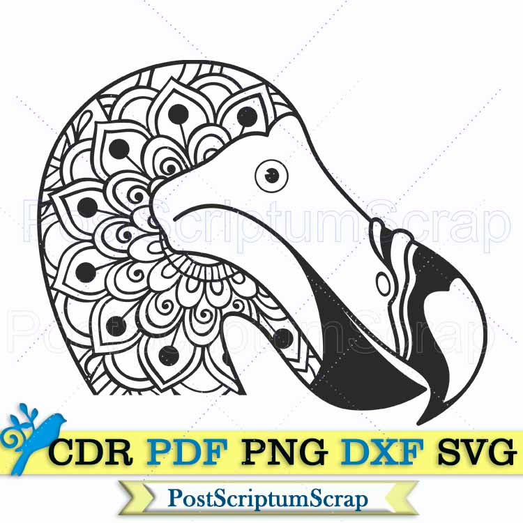 DODO svg antique bird print clipart vintage PostScriptum Scrap