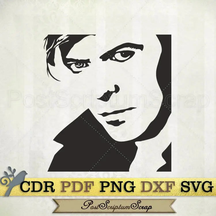 David Bowie svg rock music band art print clipart PostScriptum Scrap