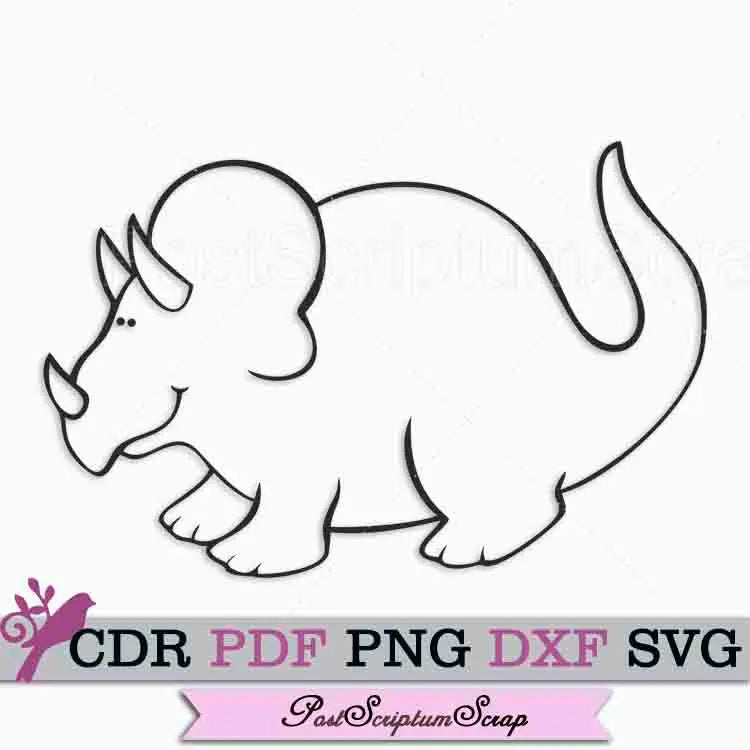 Dino svg vector cute dinosaur clipart animal PostScriptum Scrap