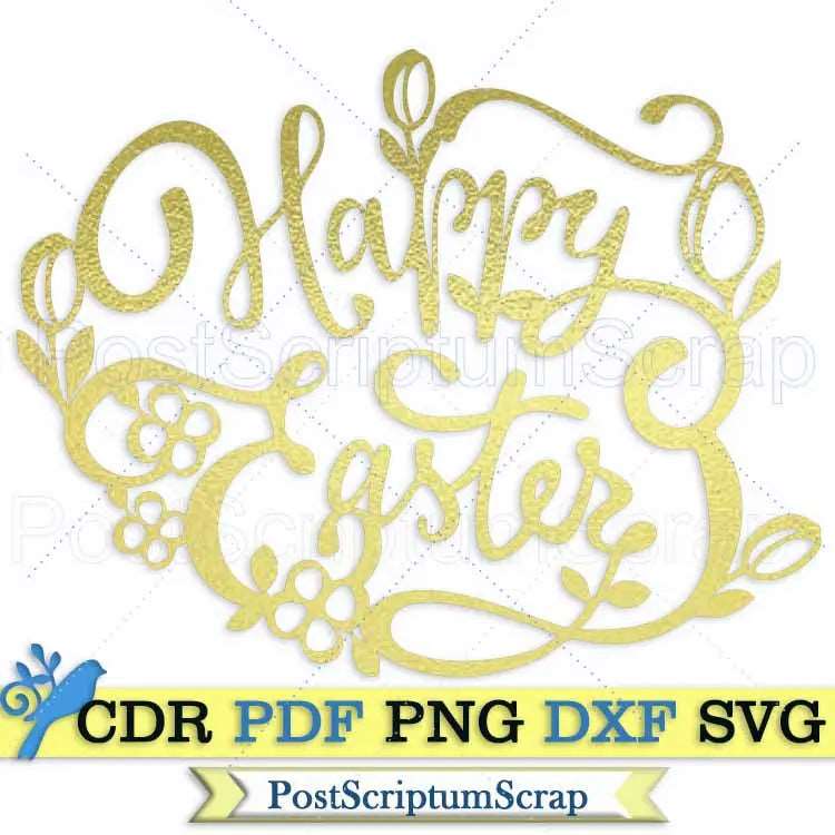 Easter svg christian Jesus religious decor PostScriptum Scrap