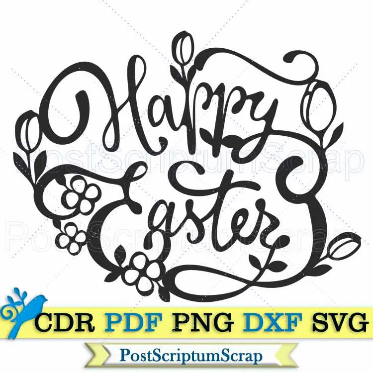 Easter svg christian Jesus religious decor PostScriptum Scrap