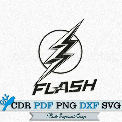 Flash Superhero svg vector clipart PostScriptum Scrap