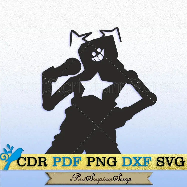 Friday night funkin svg video game clipart silhouette gamer tshirt cricut PostScriptum Scrap