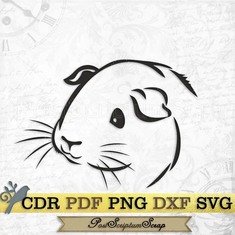 Guinea pig svg print best friends clipart PostScriptum Scrap