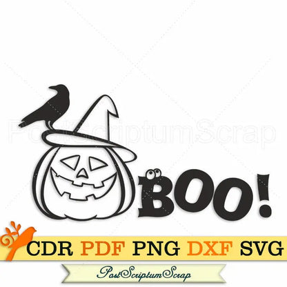 Halloween Pumpkin clipart cut file fall svg shirt PostScriptum Scrap