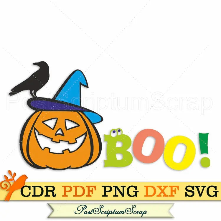 Halloween Pumpkin clipart cut file fall svg shirt PostScriptum Scrap