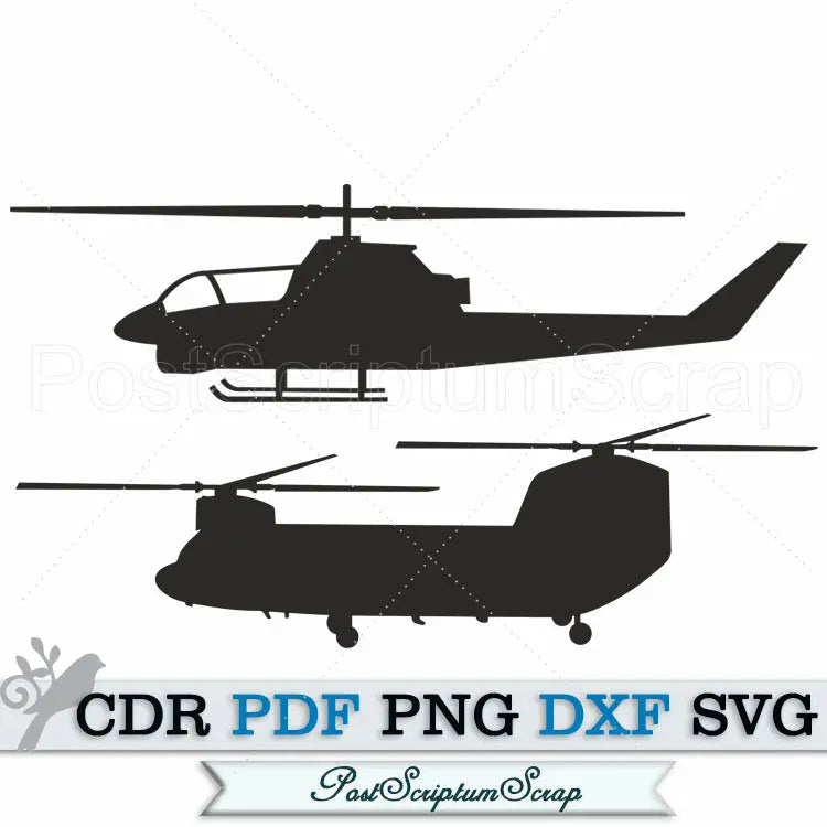 Helicopter military svg army clipart vector transport PostScriptum Scrap