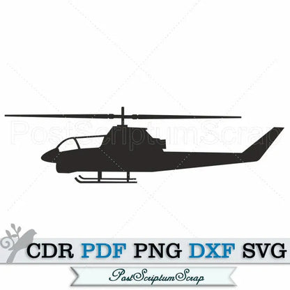 Helicopter military svg army clipart vector transport PostScriptum Scrap