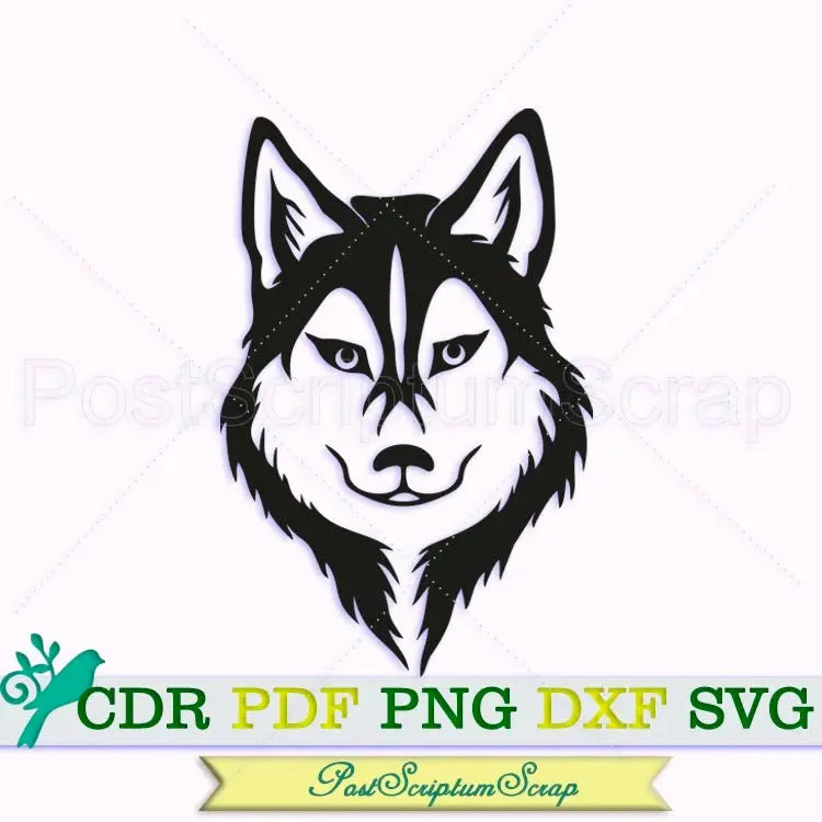 Husky svg dog lover clipart cute animal PostScriptum Scrap