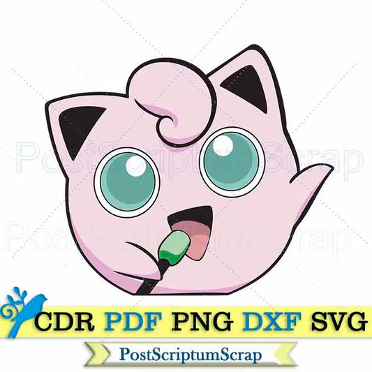 Jigglypuff svg pokemon png clipart cartoon PostScriptum Scrap