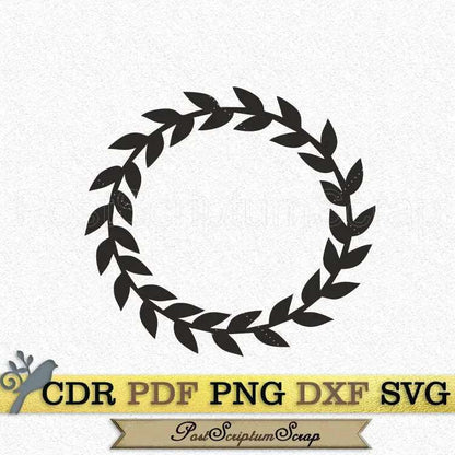 Laurel svg wreath clipart png flower border PostScriptum Scrap