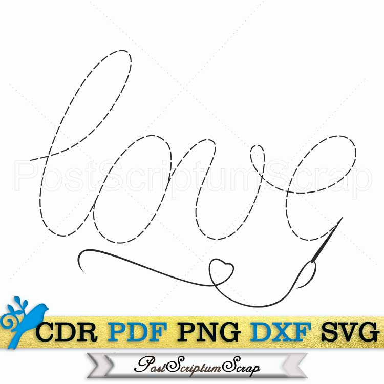 Embroidery svg needle stitch sewing