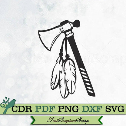 Native american svg bear feathers split arrow tomahawk tribal clipart indian animal designs western PostScriptum Scrap