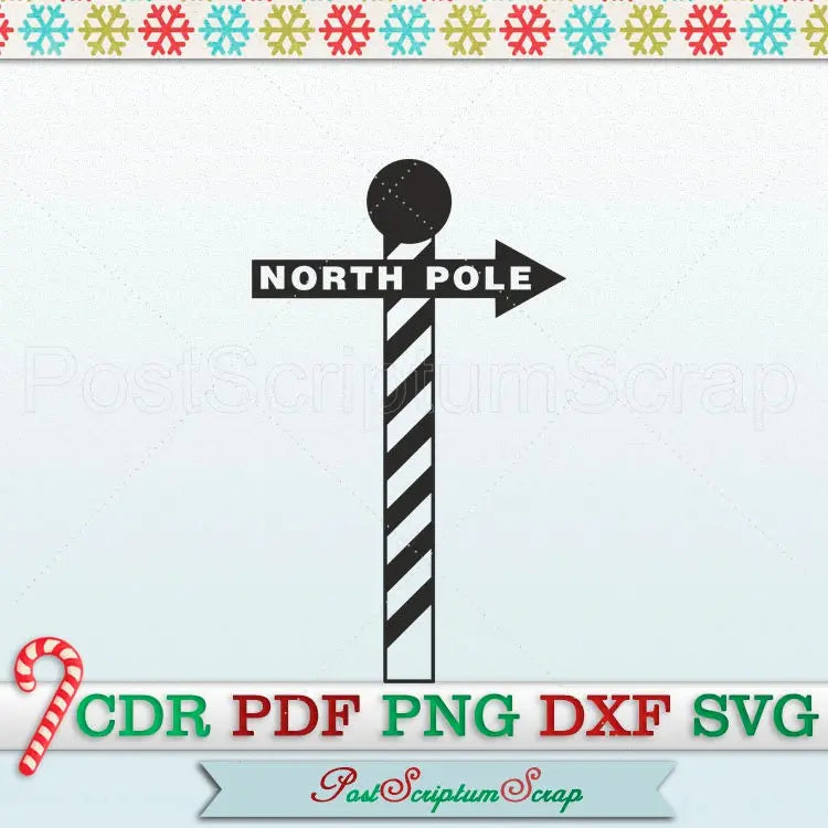 North Pole clip art PostScriptum Scrap