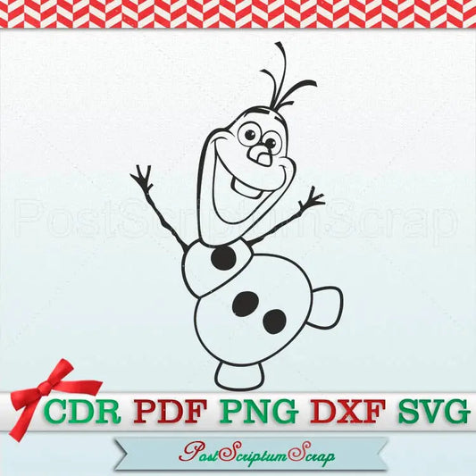 Olaf Frozen 2 svg cut file disney christmas cricut vector winter clipart PostScriptum Scrap