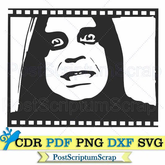 Ozzy Osbourne svg rock shirt decor silhouette PostScriptum Scrap