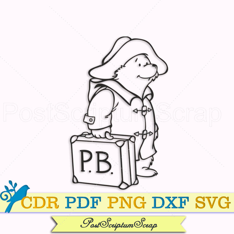 Paddington svg bear cute png  print PostScriptum Scrap