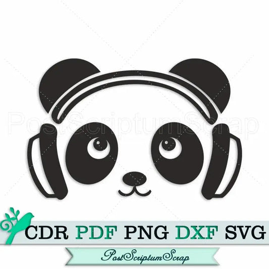 Panda svg bear cute party clipart png music PostScriptum Scrap