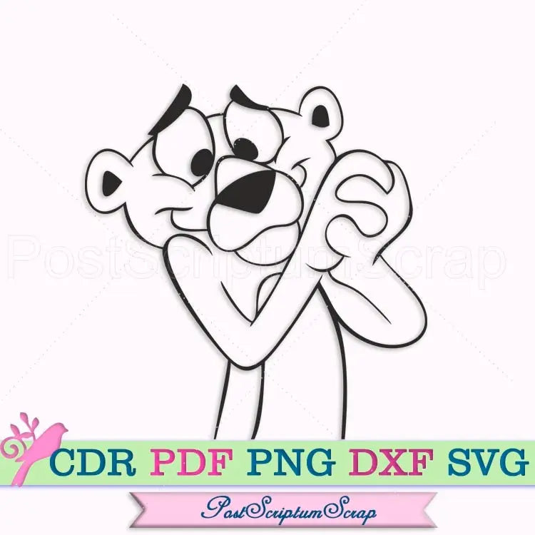 Pink Panther svg png clipart cartoon dxf children PostScriptum Scrap